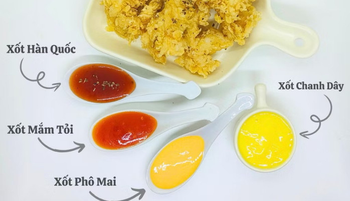 Gà Rán Hàn Quốc - Gà Popcorn Với Hơn 9 Loại Sốt Homemade - Vinhome Grand Park