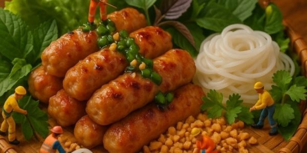 BÚN NEM NƯỚNG & BÒ LÁ LỐT - HỒ THỊ KỶ