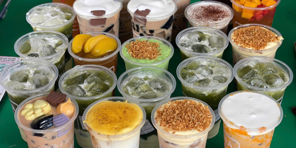 Rau Má & Trà Sữa Macchiato