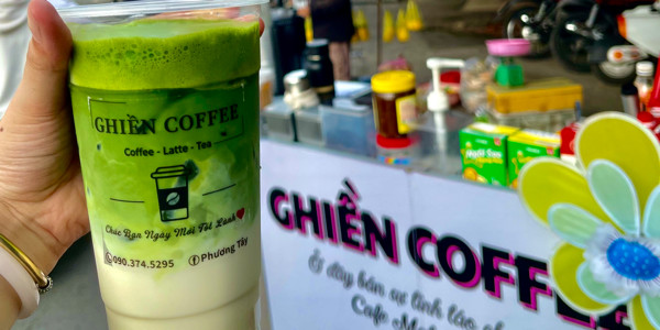 Ghiền Coffe Matcha - Caffe Dừa Sương Sáo, Matcha Kem Dẻo & Trà Lài Hạt Sen Kem Chesse - Đường ĐH80
