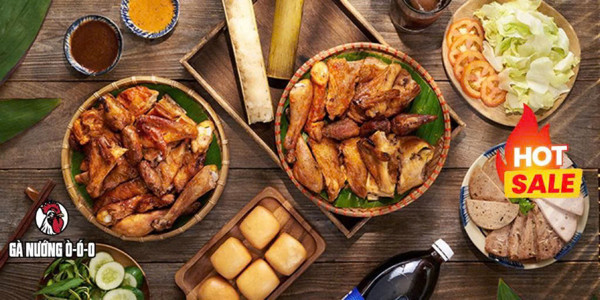 Gà Nướng Ò Ó O - Gà Nướng Nhiều Vị - Cộng Hoà