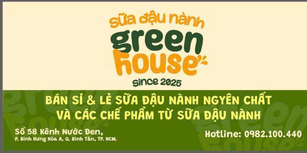 SỮA ĐẬU NÀNH GREEN HOUSE