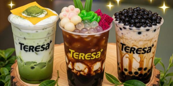 Trà Sữa Teresa - Sâm Rong Biển & Bánh Tráng Trộn