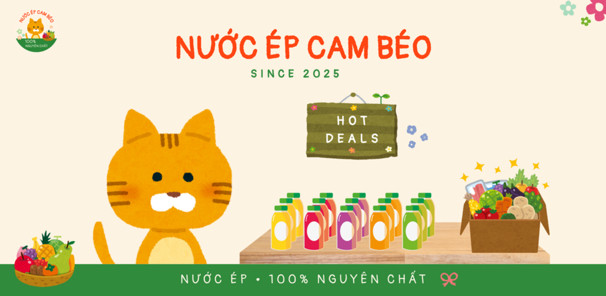 Nước Ép Cam Béo - 100% Nguyên Chất