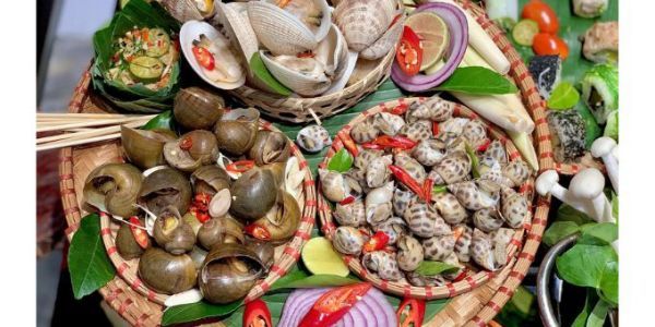 Ốc Kem - Các Loại Ốc Hấp & Luộc Sả