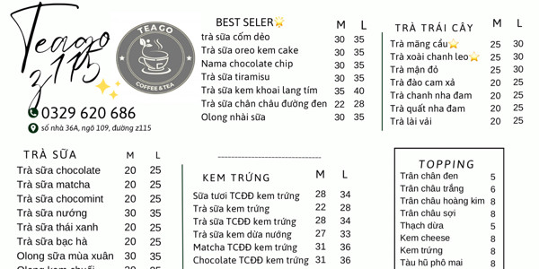 Trà Sữa TEA GO - Ngõ 109 Đường Z115