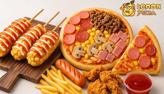 Pizza Lemon - Gà Rán, Hotdog - Tuyến Số 1