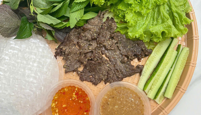 Ba Lành - Bò Nướng Cuốn Bánh Tráng - Đường Số 22