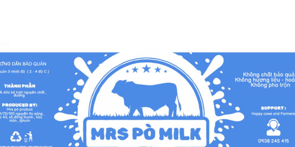 Mrs Pò - Sữa Bò Tươi Nguyên Chất - Nguyễn Thị Sáng