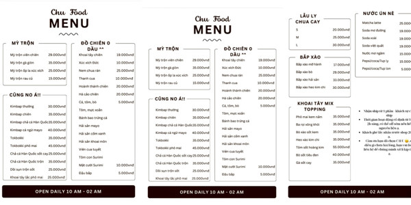 CHU FOOD - ĂN VẶT CÓ GU