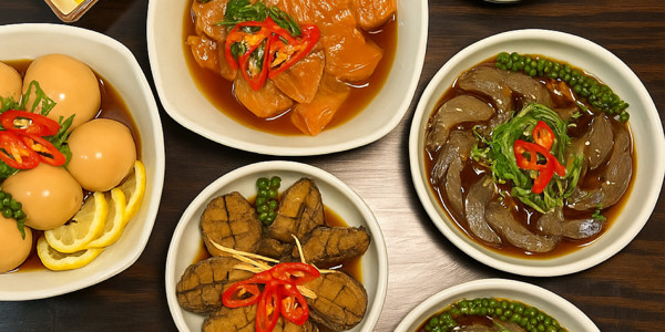 Tôm Cá Cô Quin - Cá Hồi Ngâm Tương