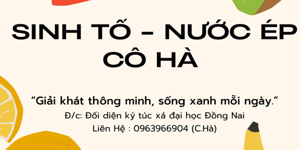 Nước Ép Cô Hà - Rau Má Xanh - Lê Quý Đôn