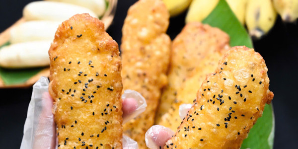 Bánh Chuối Chiên - Mikey Food - Lĩnh Nam
