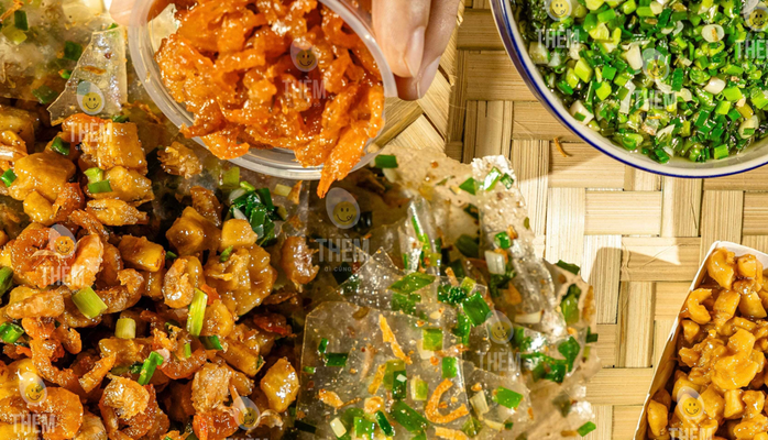 Bánh Tráng Tóp Mỡ Trứng Lòng Đào - Thèm Gì Cũng Có - Rạch Bùng Binh