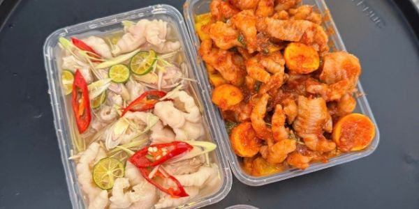 Mie Cà Phê - Latte, Chân Gà Sả Tắc & Sốt Thái