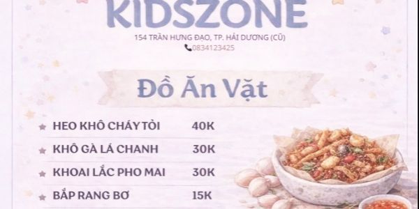 KidsZone - Cà Phê Muối, Trà Sữa Shan Tuyết & Khoai Tây Lắc Phô Mai - 154 Trần Hưng Đạo