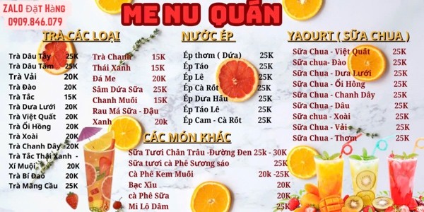 QUÁN TRÀ 10K - Coffee & Tea - Hoà Lợi