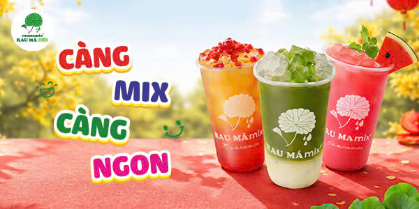 Rau Má Mix - Nước Ép & Trà Trái Cây - 8 Vĩnh Hội