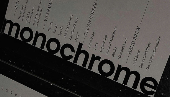 Monochrome Coffee - 8 Phan Chu Trinh