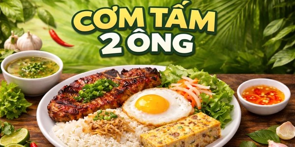 CƠM SƯỜN 2 ÔNG - Cơm Tấm Sườn Nướng Đậm Vị