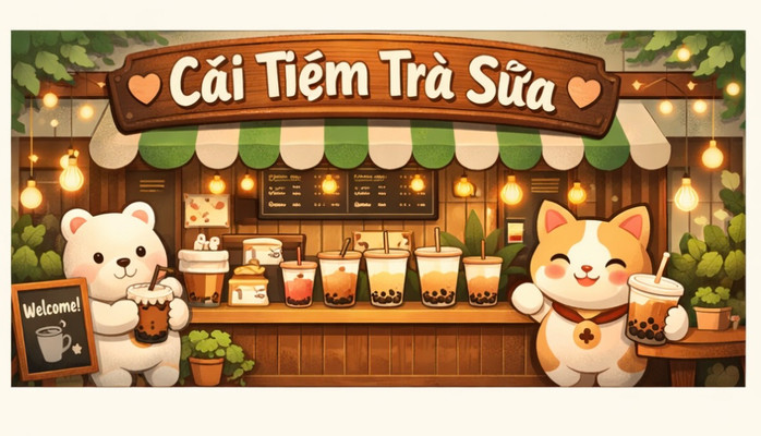 Cái Tiệm Trà Sữa - Nước Ép, Sinh Tố & Nước Giải Khát - Nguyễn Lương Bằng