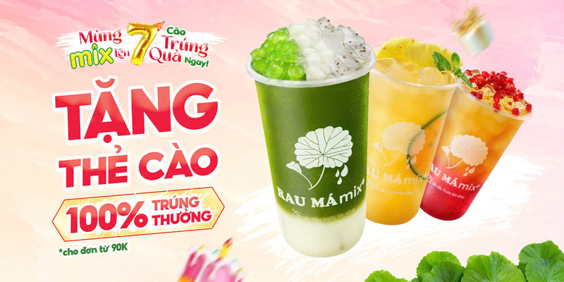 Rau Má Mix - Nước Ép & Trà Trái Cây - 860/60A Xô Viết Nghệ Tĩnh