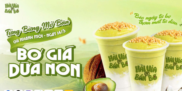 Bơ Già Dừa Non - Cầu Giấy