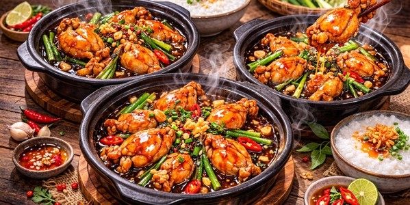 Cháo Ếch Chín Hoa