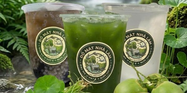 Đồ Mát Nhà Làm - Rau Má, Hạt É & Nước Dừa