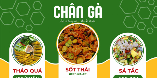 Chân Gà Sốt Thái Mẹ Bắp