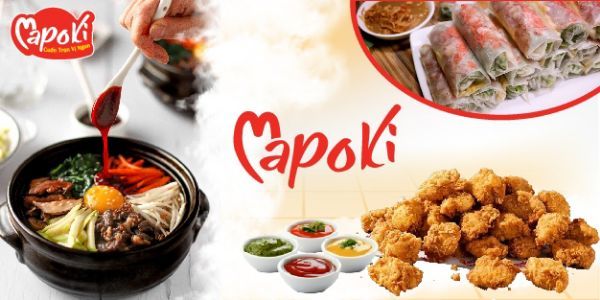 Mapoki - Bò Bía Mặn, Cơm Trộn & Gà Chiên