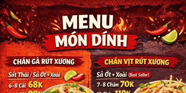 Món Dính - Chân Vịt, Chân Gà & Mẹt Khô