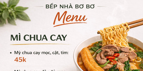 Bếp Bơ Bơ - Mỳ Chua Cay
