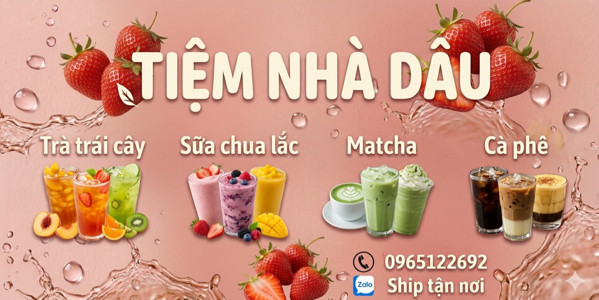 TIỆM NHÀ DÂU - Trà Trái Cây, Sữa Chua Lắc & Matcha - HUD Vân Canh