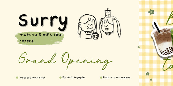 Surry Coffee - Trà Sữa & Matcha - 205 Minh Khai