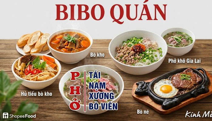 Điểm Tâm Sáng Bi Bo - Phở Khô Gia Lai, Bò Kho & Hủ Tiếu Bò Kho - Lê Đình Lý
