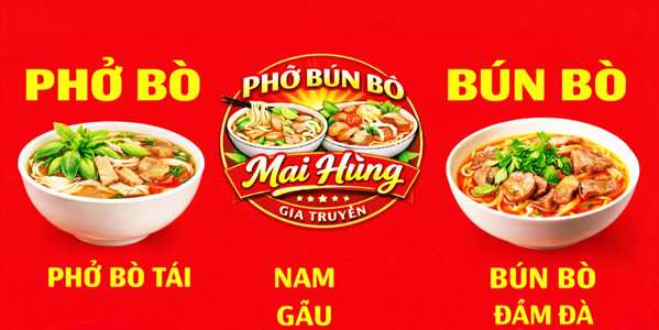 Bún & Phở Mai Hùng Gia Truyền - Đường Lò Lu
