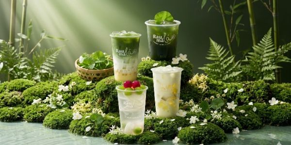 Rau Má Lá - Nước Dừa & Sữa Đậu Nành - Đội Cấn
