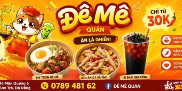 QUÁN ĂN VẶT - ĐÊ MÊ