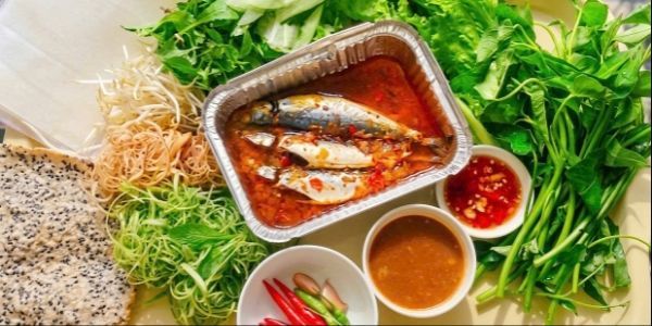Cá Nục Cuốn Bánh Tráng - Bé Nâu
