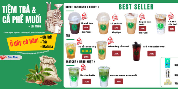 Tiệm Trà & Cà Phê Muối - Matcha Latte Nhật - Nguyễn Trãi