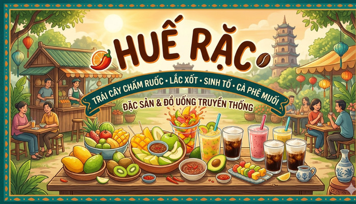 Huế Rặc - Đồ Ăn Vặt, Trái Cây & Thức Uống - Nguyễn Lương Bằng