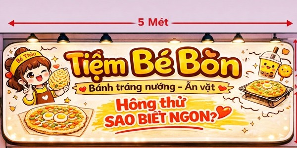 Tiệm Bé Bòn - Bánh Tráng Nướng - Trần Thị Kỷ