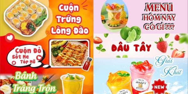 Cuộn Trứng Lòng Đào - Bánh Tráng Ăn Vặt Nhà Happy