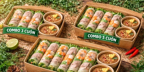 Gỏi Cuốn Tôm Thịt - Linh Lang