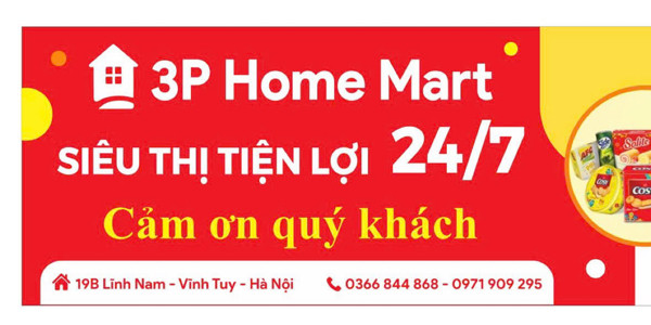 3P HomeMart - Đồ Uống & Ăn Vặt - Lĩnh Nam
