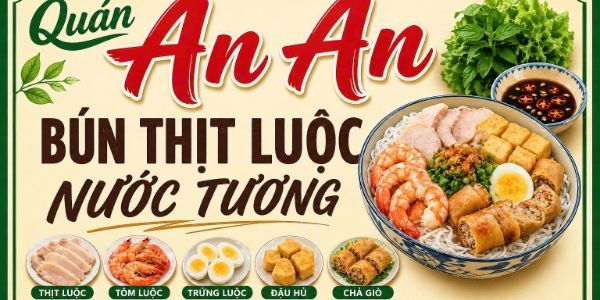 Quán An An - Bún Thịt Luộc Nước Tương