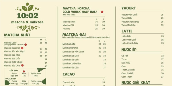 10:02 Matcha & Milk Tea - TDM