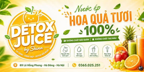 DetoxJuice By Shinn - Nước Ép Hoa Quả Tươi Nguyên Chất - 89 Lê Hồng Phong