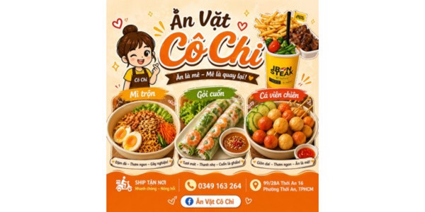Quán Ăn Vặt Cô Chi - Mì Trộn, Gỏi Cuốn & Cá Viên Chiên
